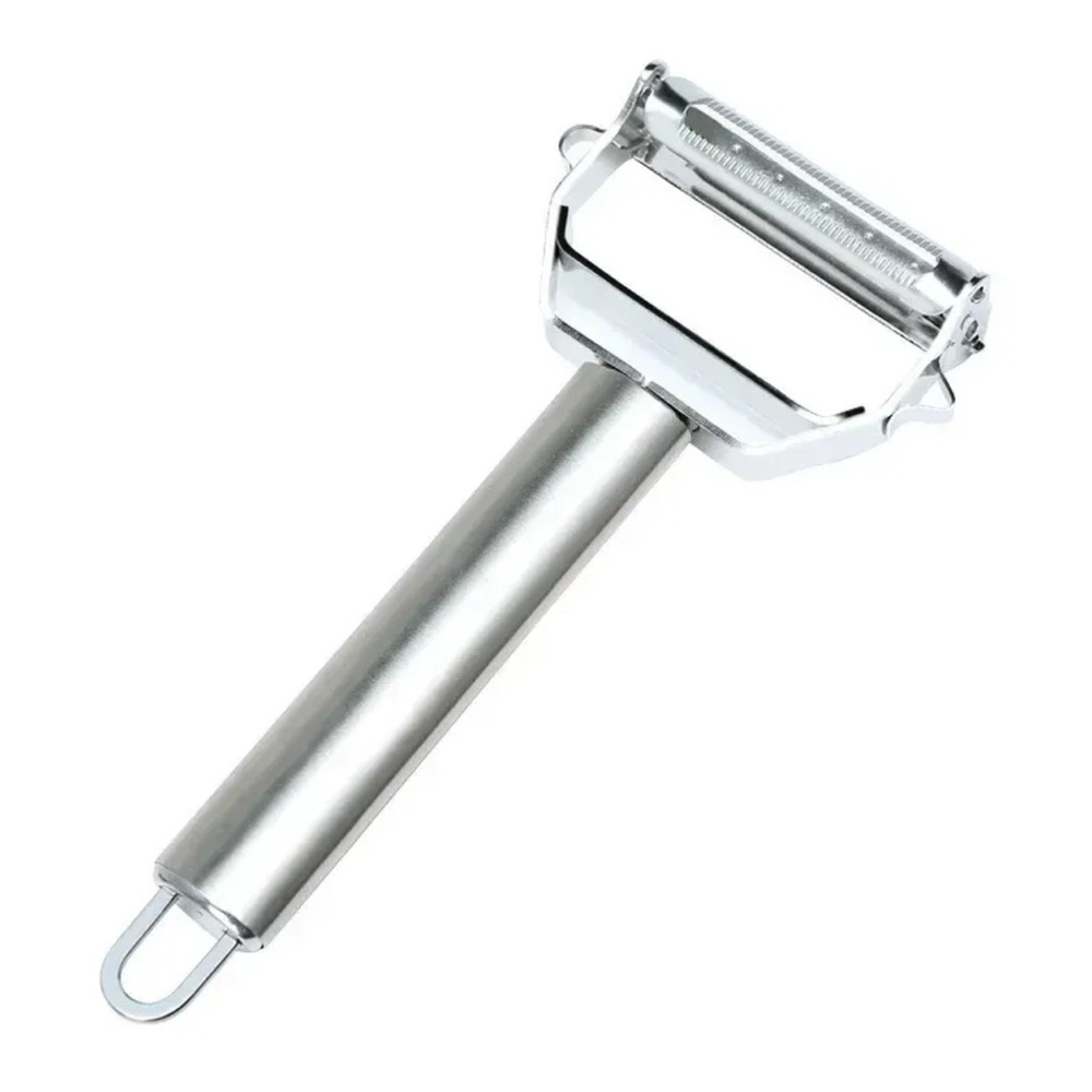New! Stainless Steel Professional Julienne Dual-Blade Vegetable Peeler & Slicer